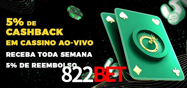 Promoções do cassino ao Vivo 822BET